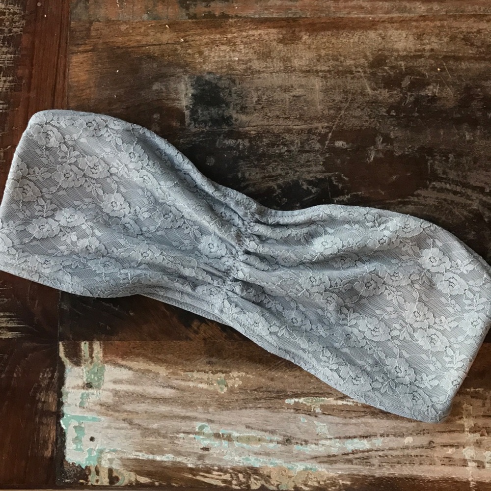 Victoria's Secret PINK Gray Strapless Bandeau