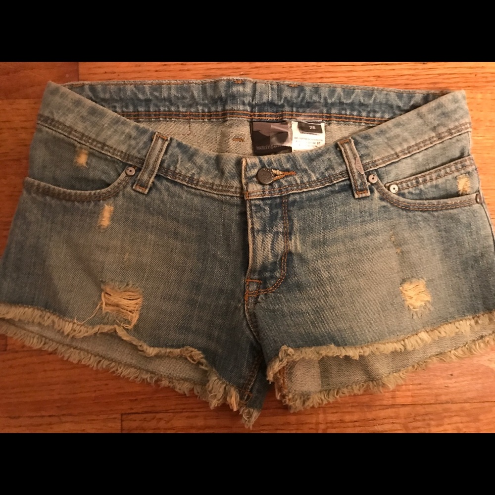 Harley Davidson jean shorts size 26