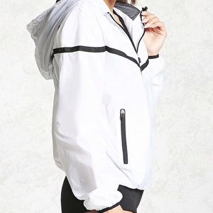 Forever 21 Active Mesh Hooded Windbreaker
