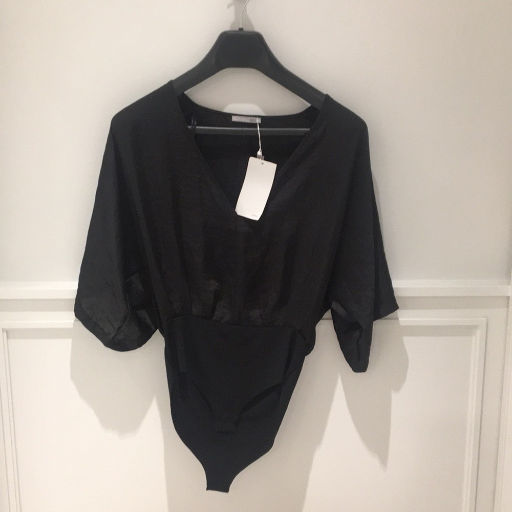 Black silky Zara Bodysuit