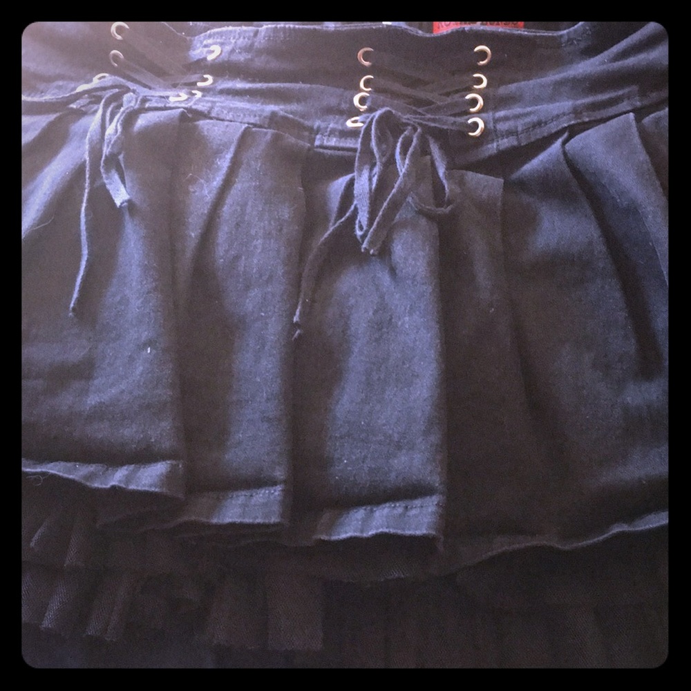 Corset style mini skirt