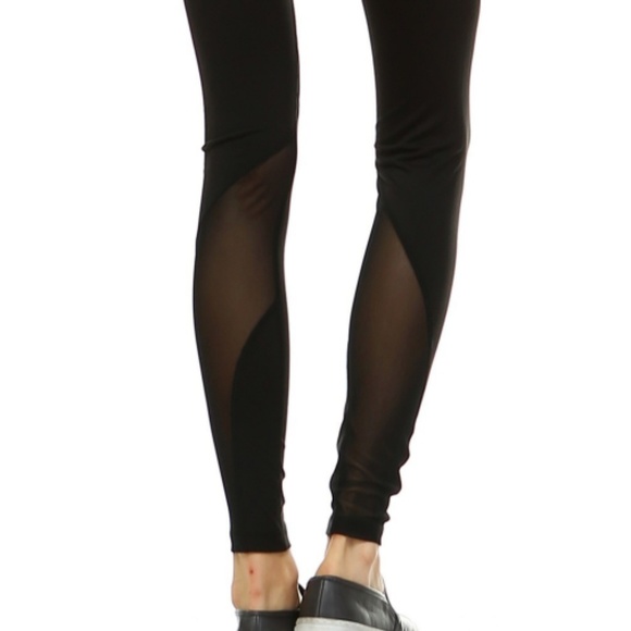 Athletic/Yoga Sheer Mesh Leggings - Picture 5 of 8