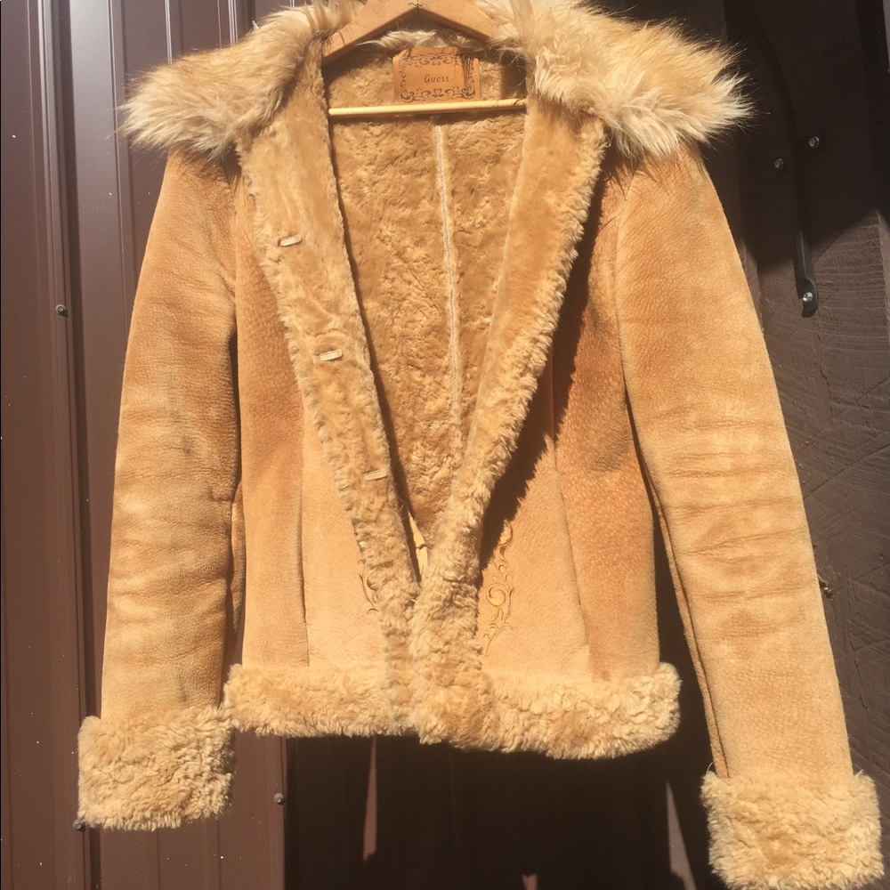 Vintage Guess leather jacket