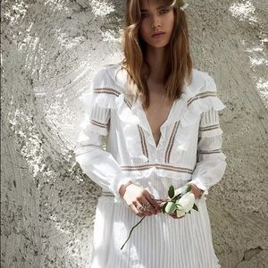 NWT for love and lemons ziggy pintuck mini dress