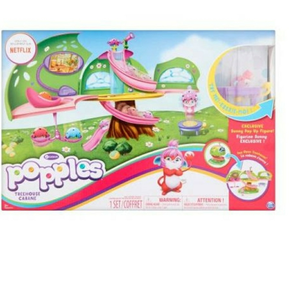 Popples Deluxe Pop Open Treehouse Playset w/Exclus