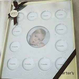 NWT Carter's Baby's First Year Silver Frame