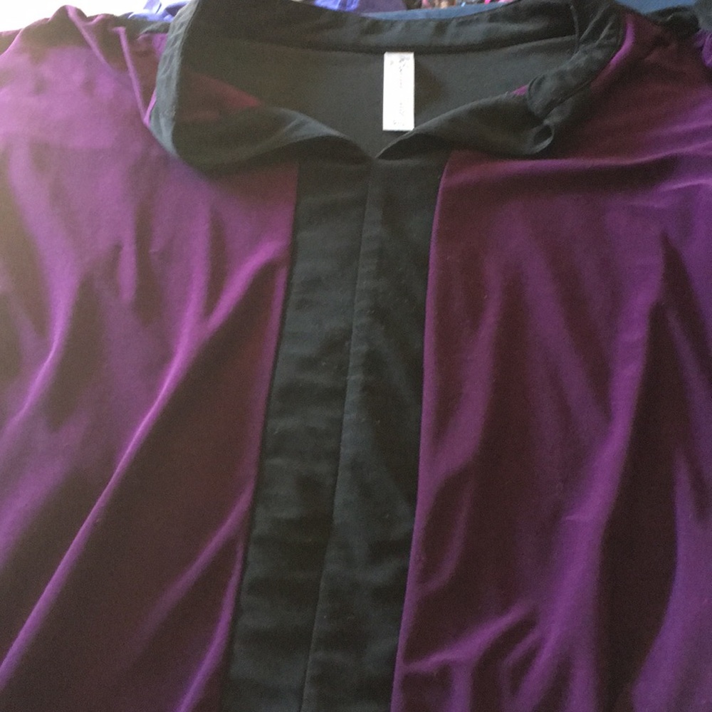 Purple and black top