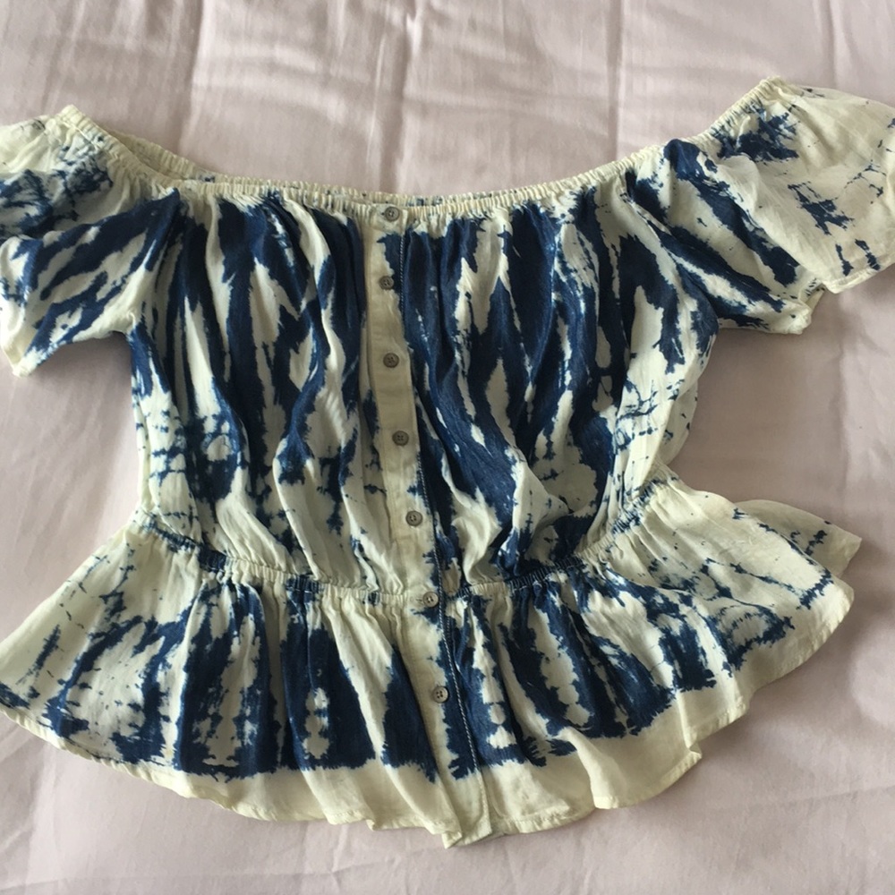 Guess off the shoulder top.