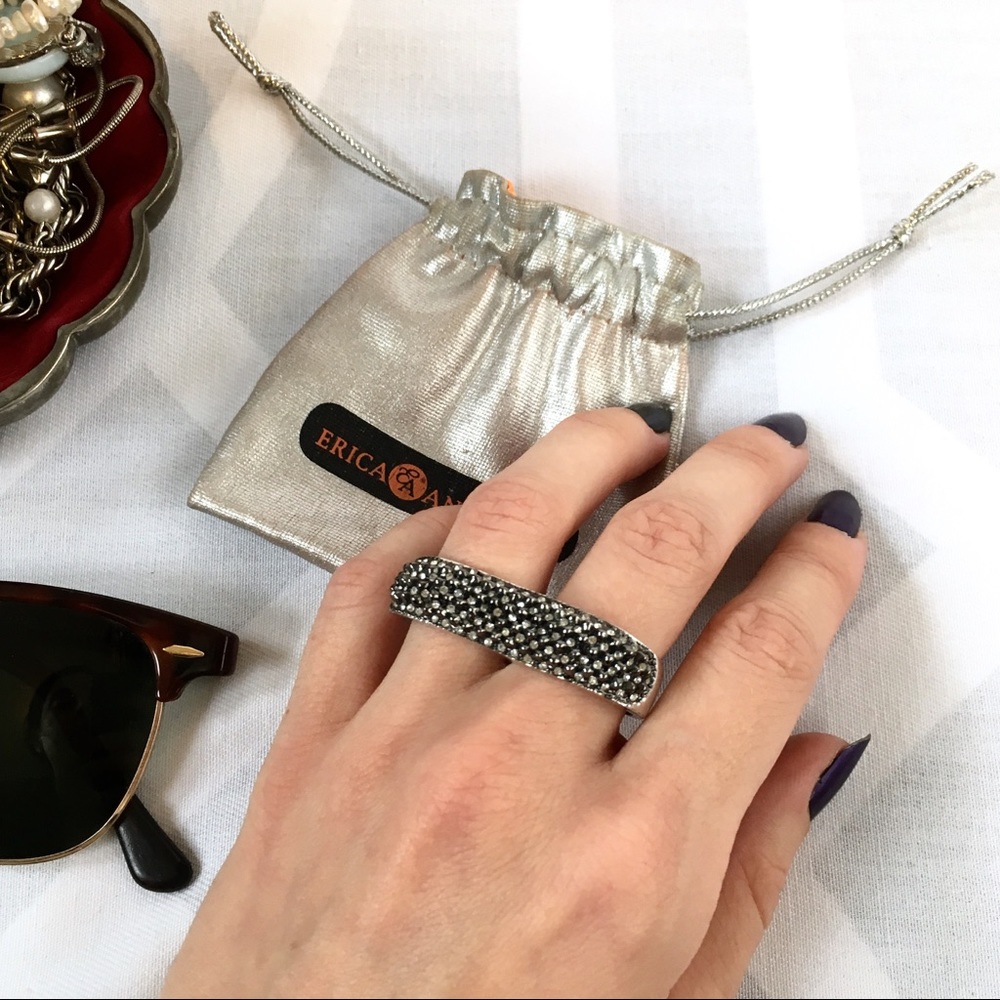 *RARE* Swarovski & Spike Twosome Ring - Picture 2 of 8