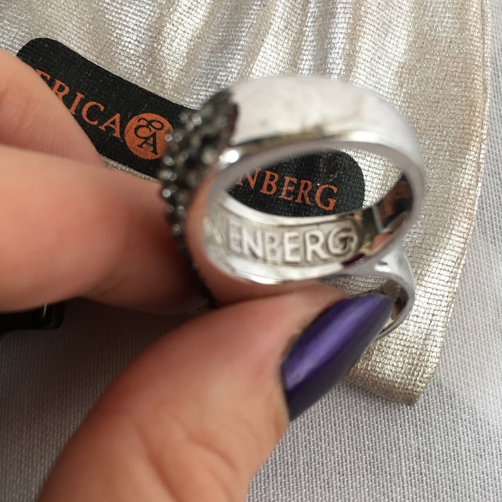 *RARE* Swarovski & Spike Twosome Ring - Picture 8 of 8