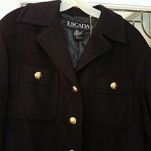 Escada Black Fall Coat