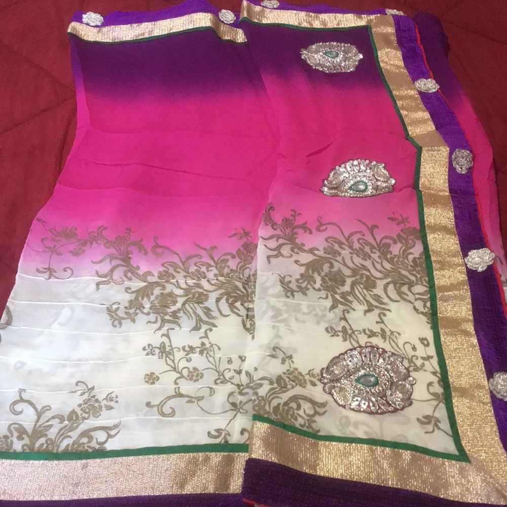 Bollywood Saree with designer blouse