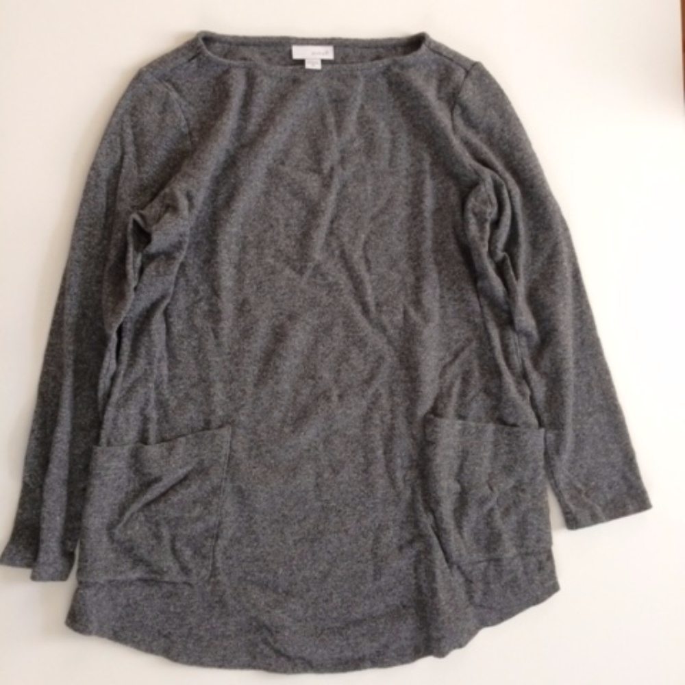 JJill (Pure Jill) Size Xsmall Gray A line Top