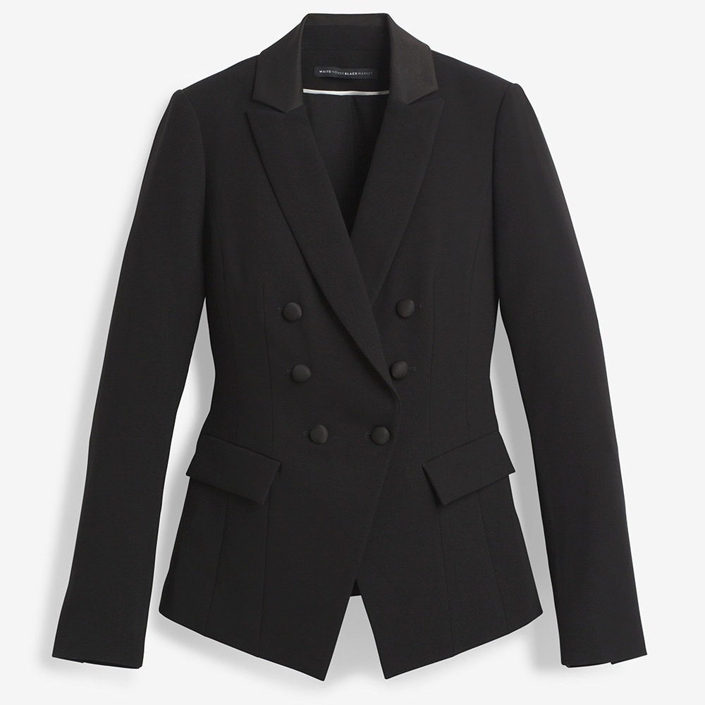 White House Black Market Black Trophy Jacket NWT