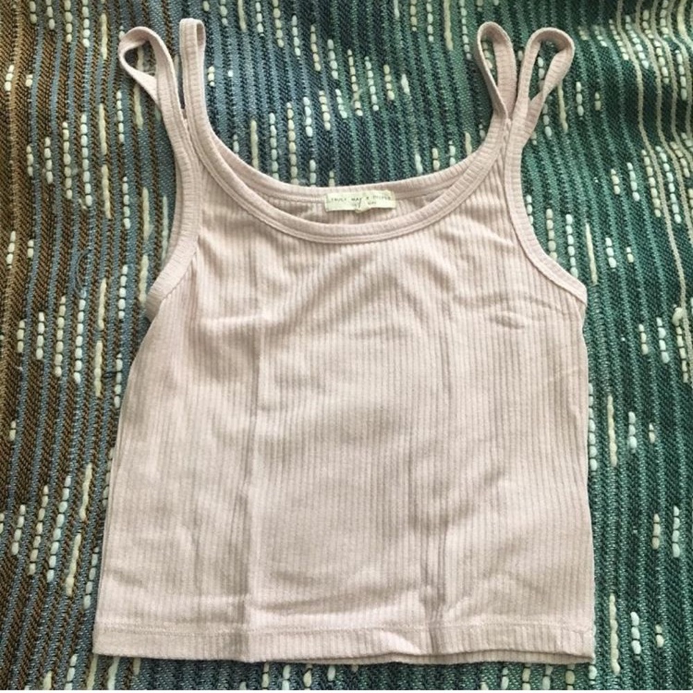 Pink crop tank