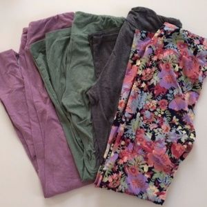 LuLaRoe One Size Leggings, bundle of 4