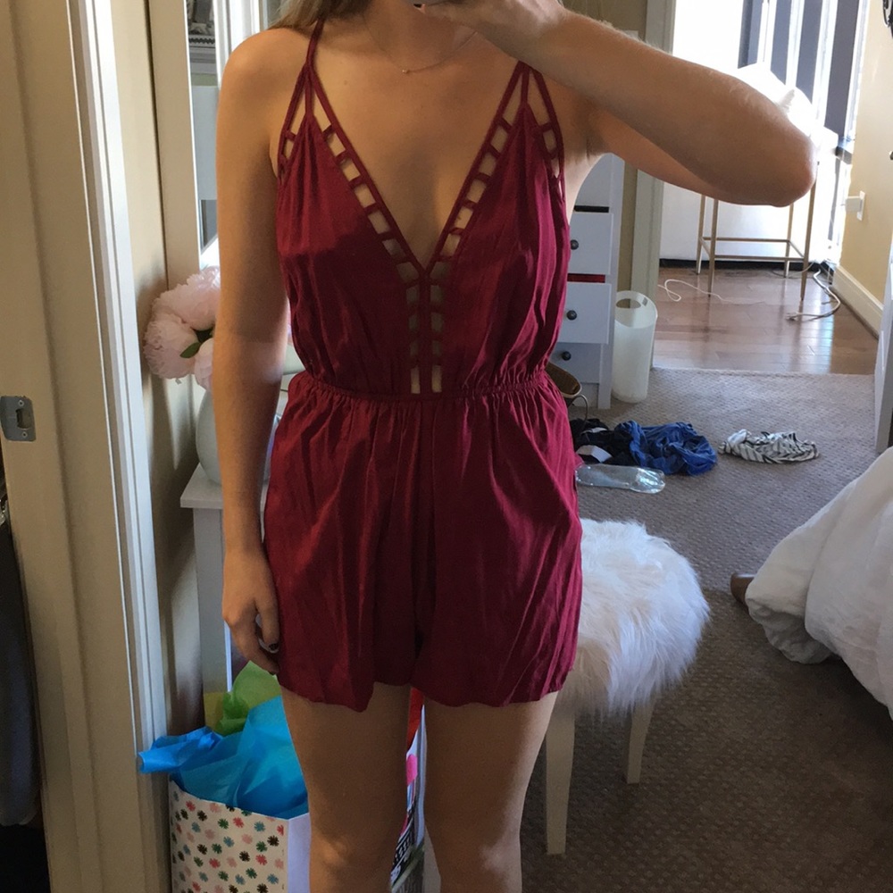 Maroon romper