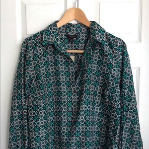 J. Crew NWT lattice medallion popover size 14