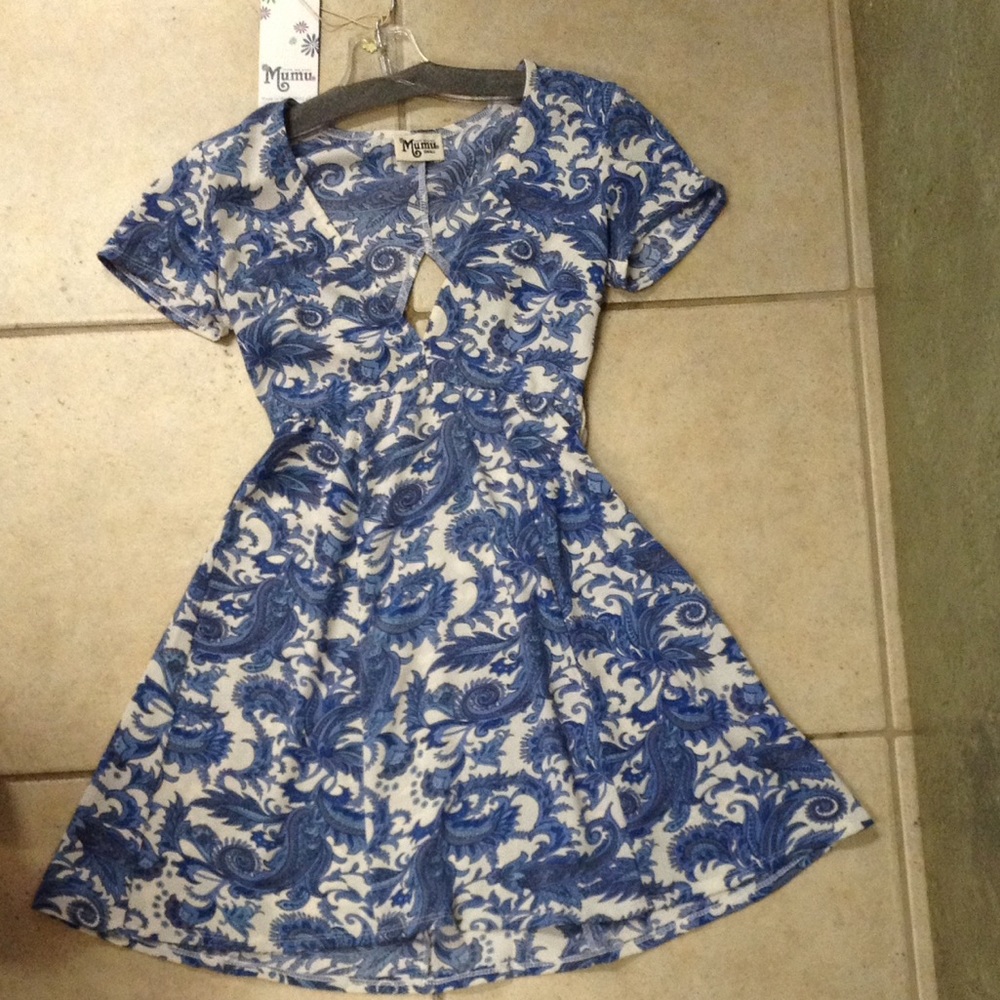 White and Blue dress