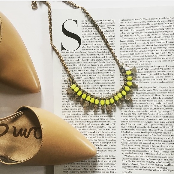 J. Crew Jewelry - J. Crew Neon Baguette Necklace