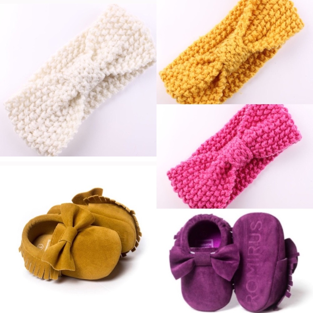 ✅SOLD✅Bundle Baby Crochet Headbamds OS, 6-12 month