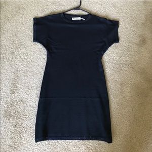 Navy Blue Fitted Top/Mini Dress
