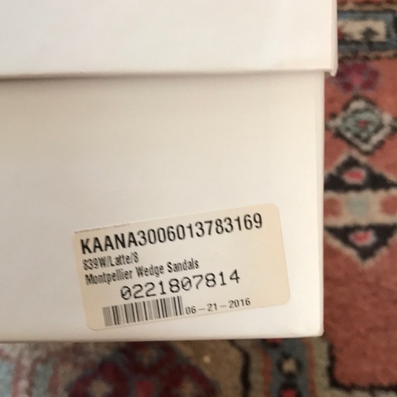 KAANAS Platform Sandals in Latte Sz 8 - Picture 5 of 6