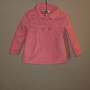 Toddler pink pea coat