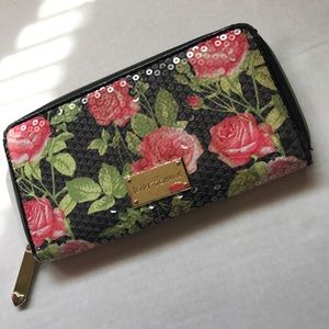 Sequin Rose Wallet
