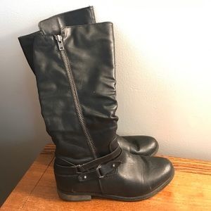 Tall black boots