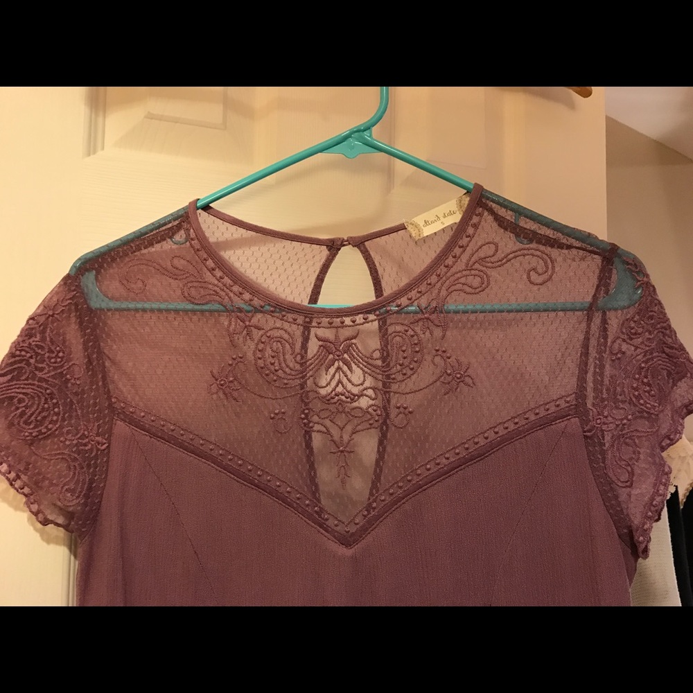 Altar'd State, purple lace dress,never worn, sizeS