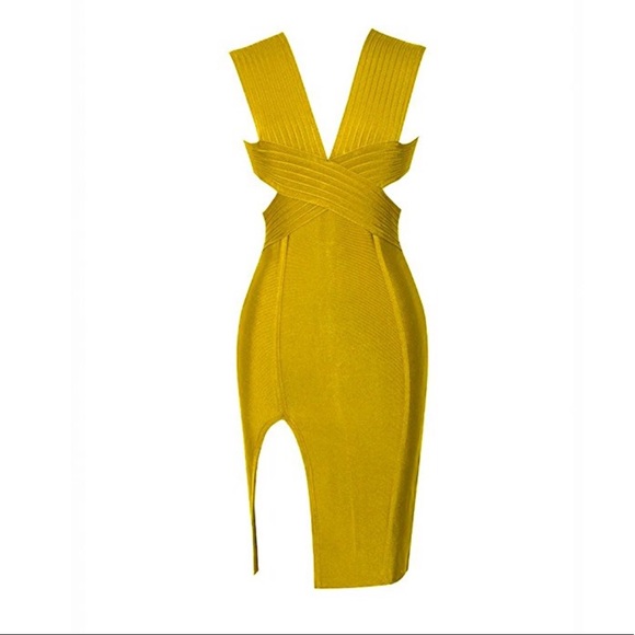 Deep v neck backless dress - Picture 3 of 5