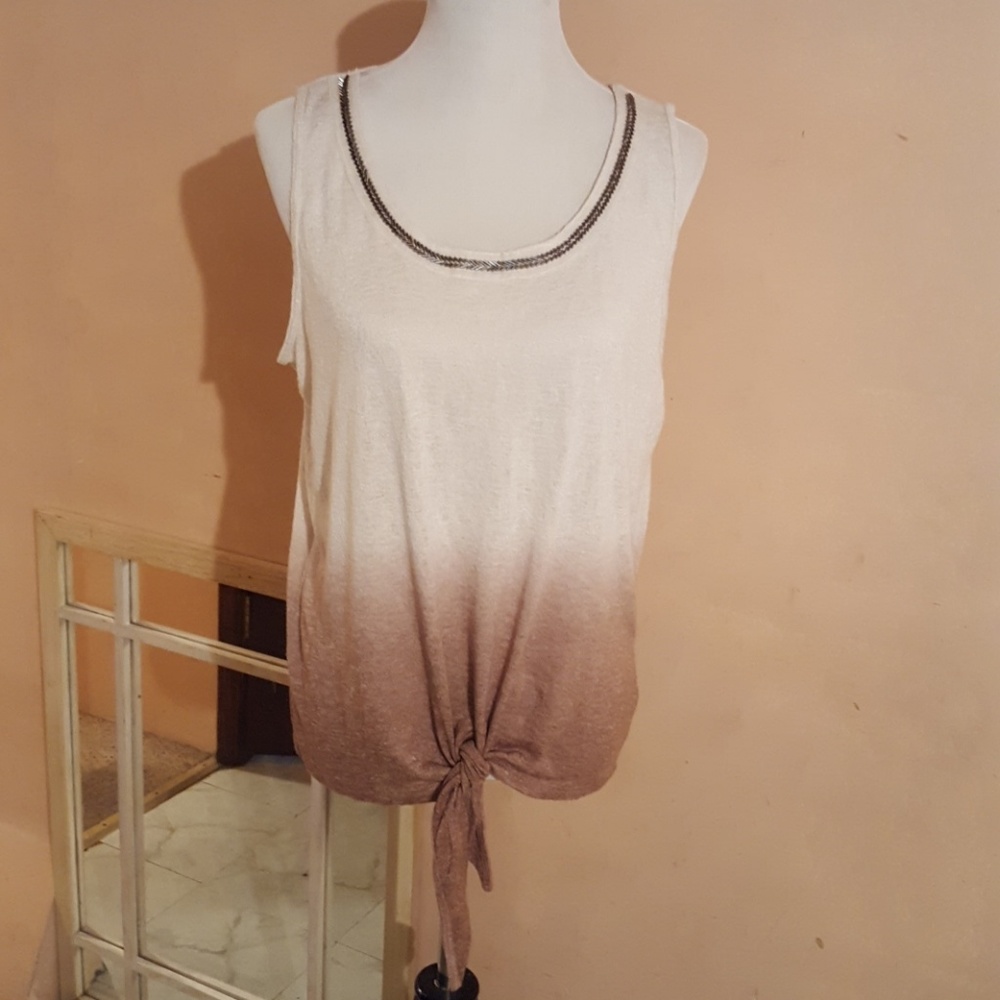 Juicy Couture Ambre Tan/Brown Bling Top