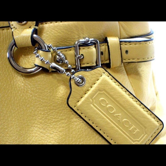 Coach Handmade Yellow Canary Leather Limited NWT - Picture 3 of 6