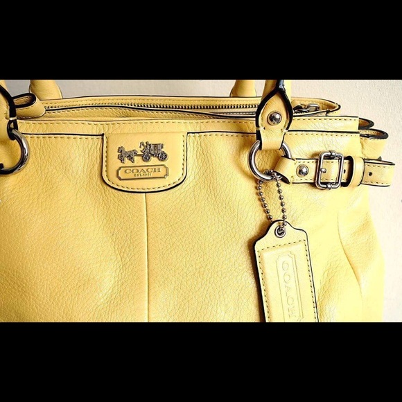 Coach Handmade Yellow Canary Leather Limited NWT - Picture 4 of 6