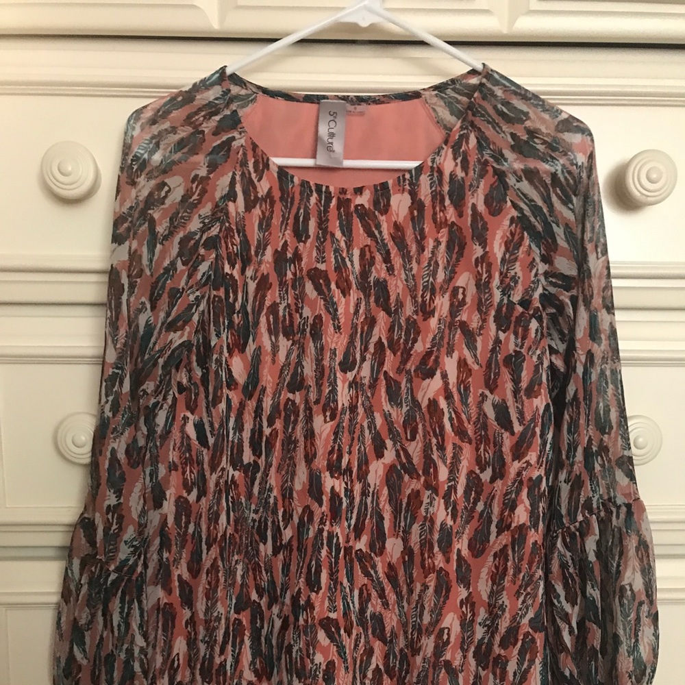 Tunic Patterned Blouse - image 1