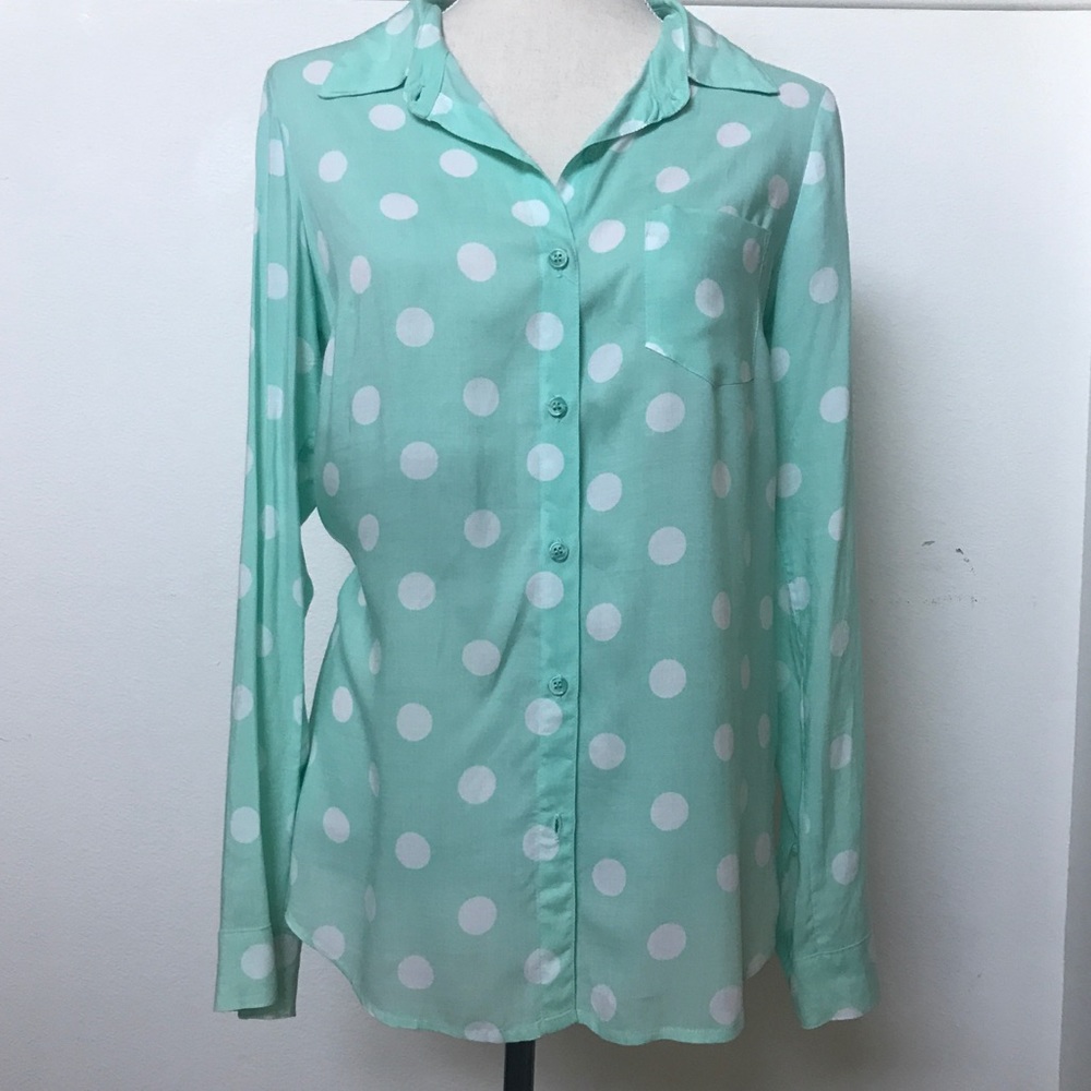 [Splendid] Polka Dot Button Down Top - image 1