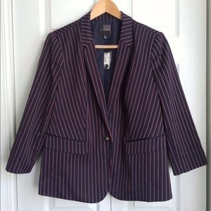 The Limited NWT navy striped blazer