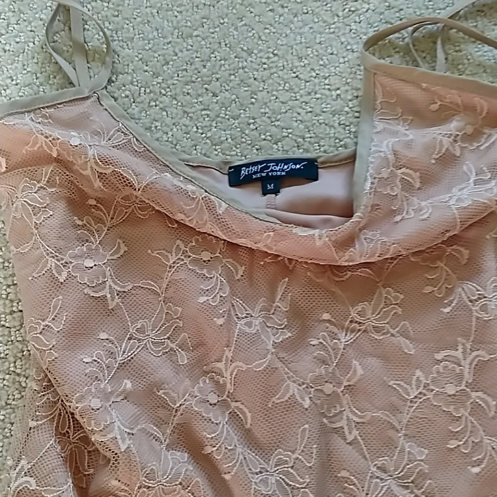 Vintage betsy johnson early nineties cream slip - Picture 3 of 3