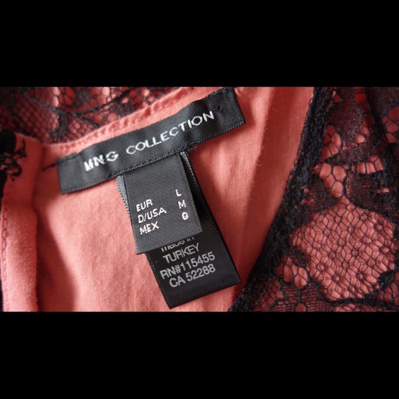 MNG Beautiful Red Black Lace Evening Gown Dress - Picture 6 of 7