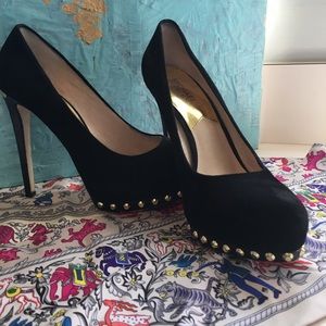 Michael Kors Black Suede Heels