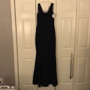 Long black special occasion dress