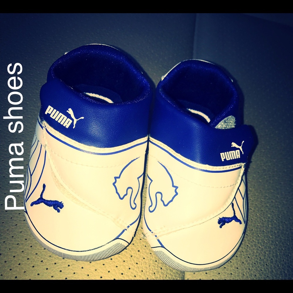 Puma Baby Shoes • Like New • Blue & White