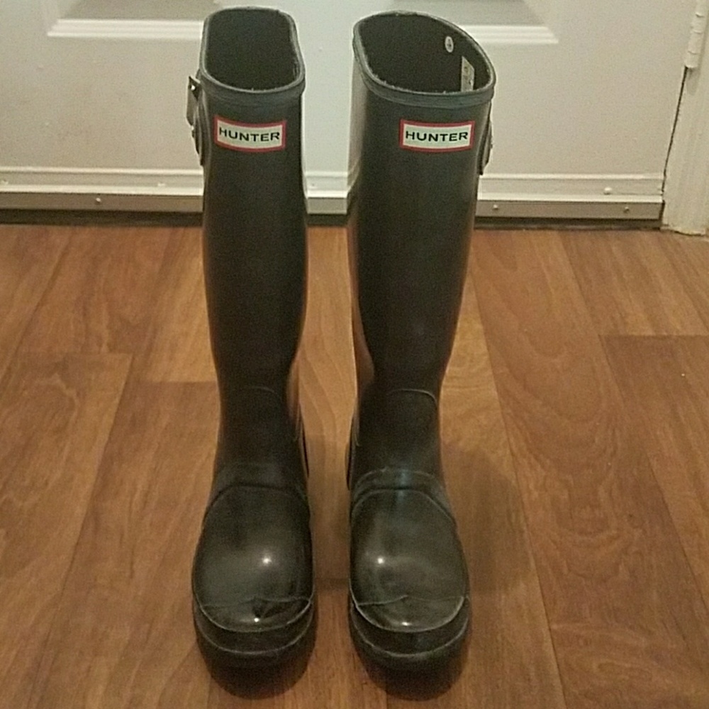 Hunter rain boots great condition rarely worn