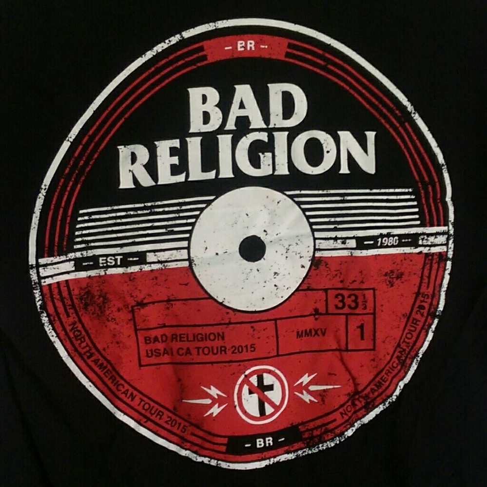 NEW without tags bad religion 2015 tour shirt