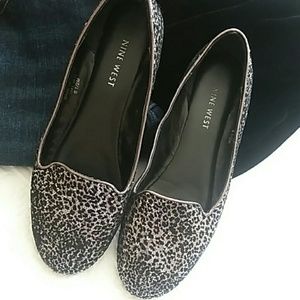Nine West Balck and Silver Sequin Flats