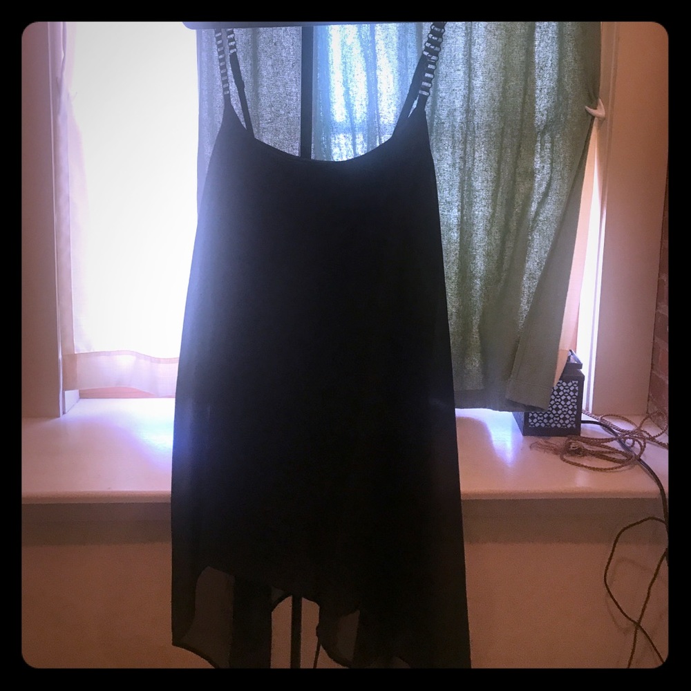 Black Draped Shirt