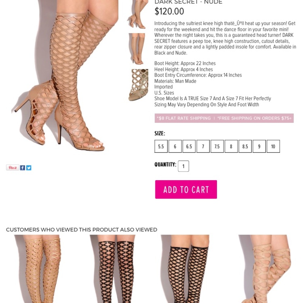 Thigh high boots