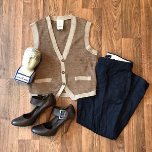 🍁Tomboy button-up sweater vest🍁