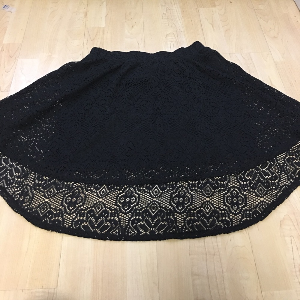 Black asymmetrical skirt